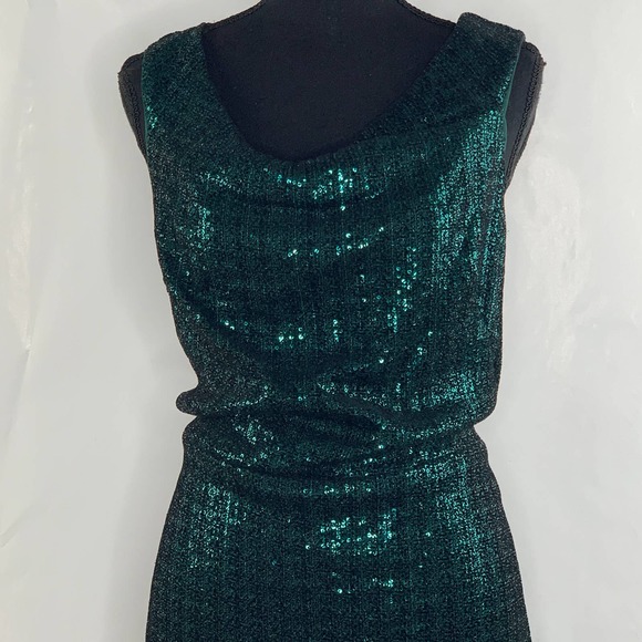 COPY - Lauren Ralph Lauren Green Sequin Dress NWT Size 16 - Picture 3 of 8